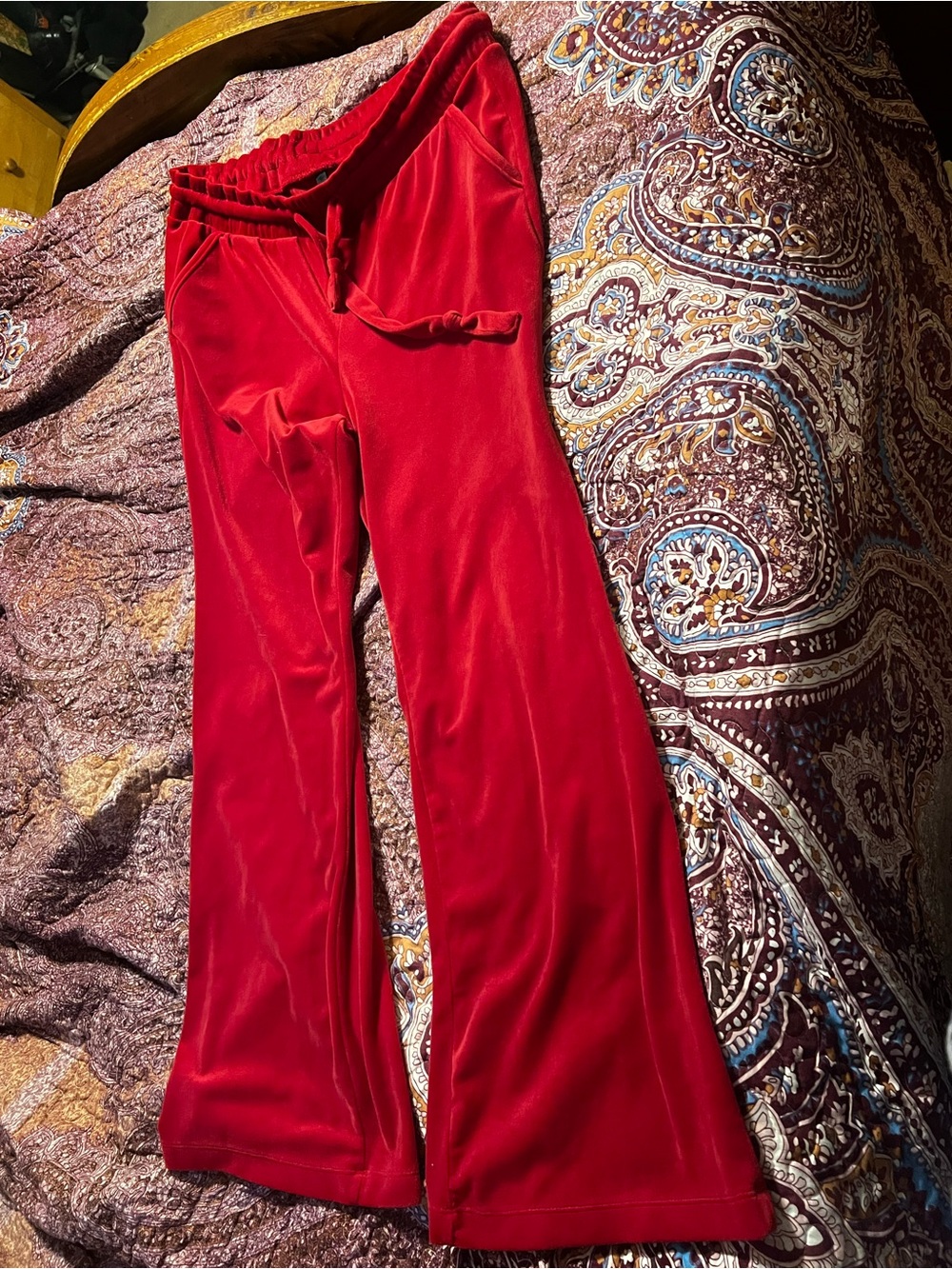Torrid 3 piece red velour outfit